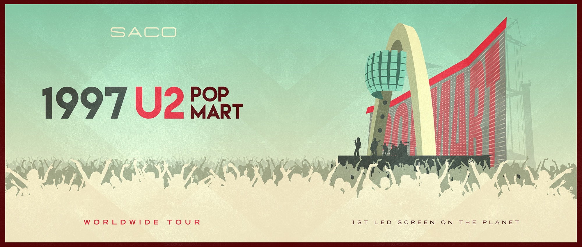AFFICHE U2 POPMART TOUR