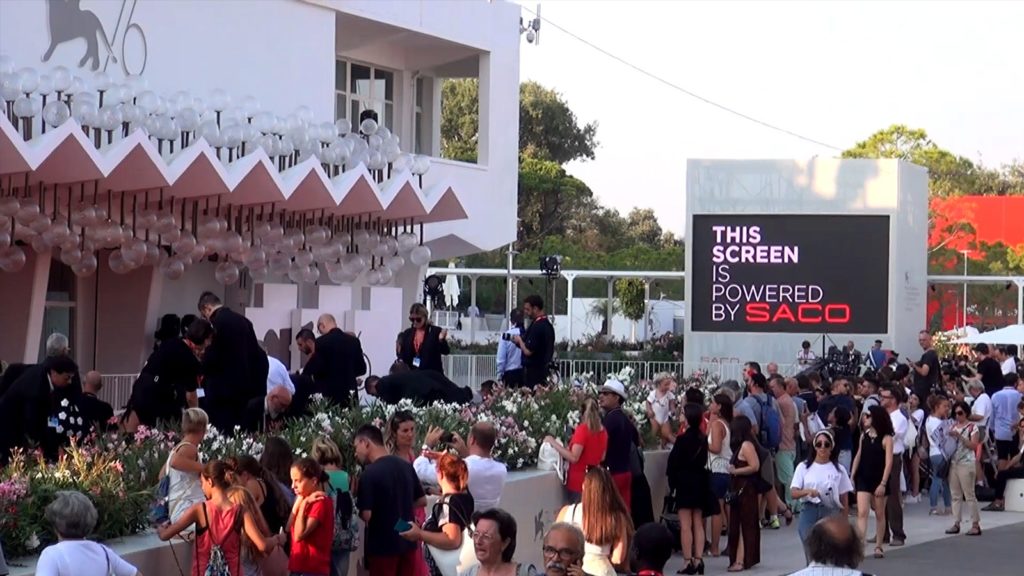 VENICE FILM FESTIVAL LED VIDEO SCREEN POWERED BY SACO